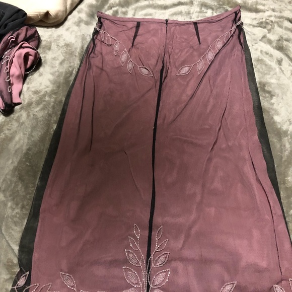 Size12/10 Dusty pink Gatsby vibe skirt set by French Connection - Picture 4 of 14